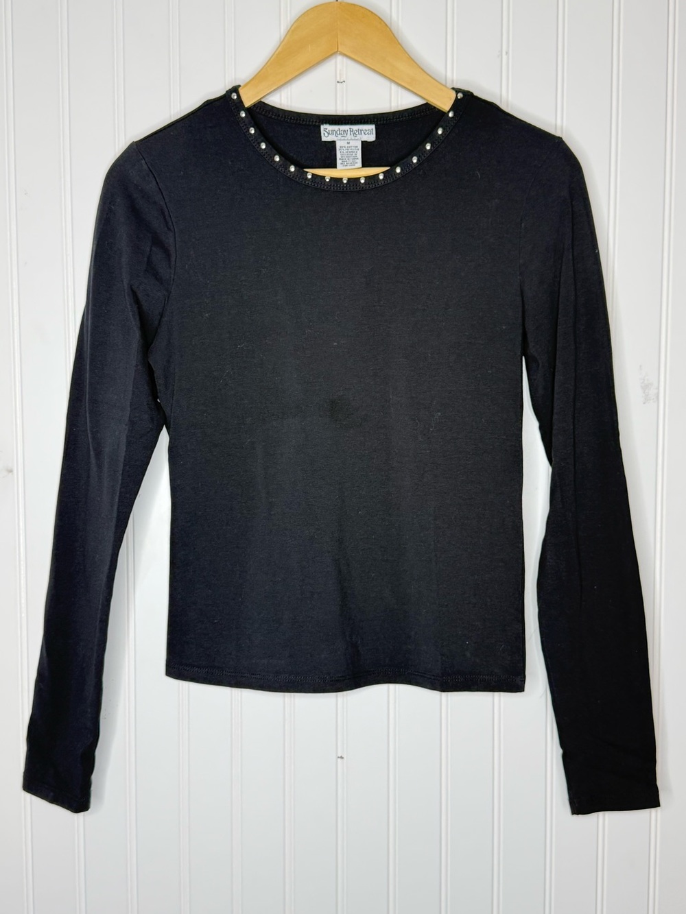 Sunday Retreat Studden Long Sleeve Top Size Medium